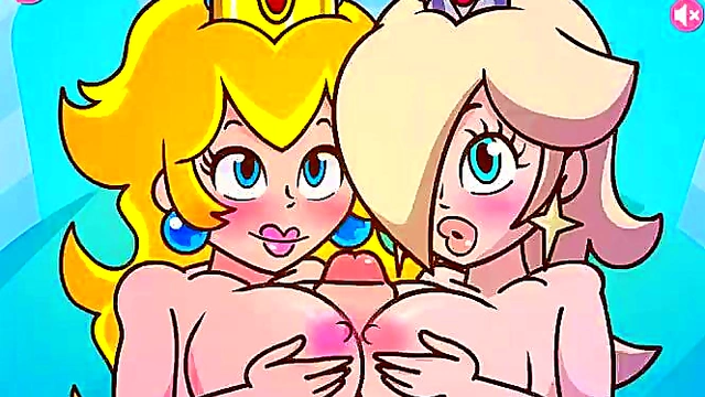 Big-Titted Princess Peach & Rosalina Tease With Titjobs In Sexy Hentai Scene