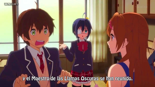 Romantic Chuunibyou Anime Couple Share Intense Passion In Bed