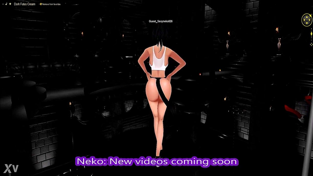 Sexy Neko Teases in 3D Anime for Virtual IMVU Fun