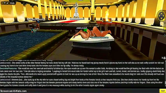 Jade Fights Back With Hot 3D Anime DP Action In IMVU Game Porn