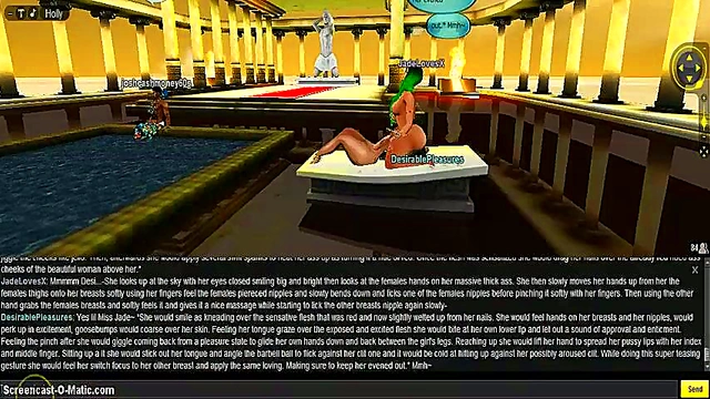 Jade Fights Back With Hot 3D Anime DP Action In IMVU Game Porn