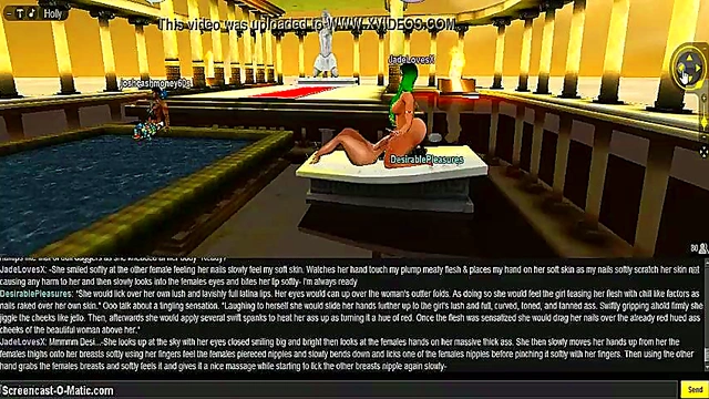 Jade Fights Back With Hot 3D Anime DP Action In IMVU Game Porn