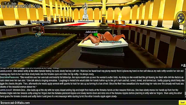 Jade Fights Back With Hot 3D Anime DP Action In IMVU Game Porn