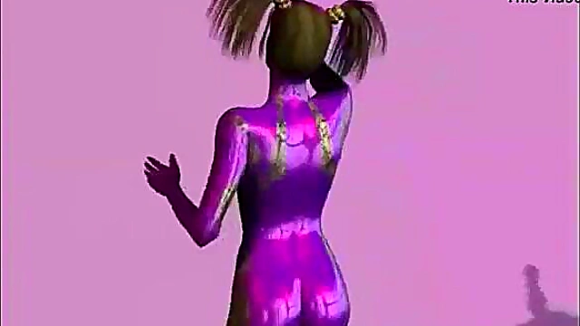 Redhead MILF Sucks dick Hardcore in 3D Anime Blowjob Fantasy