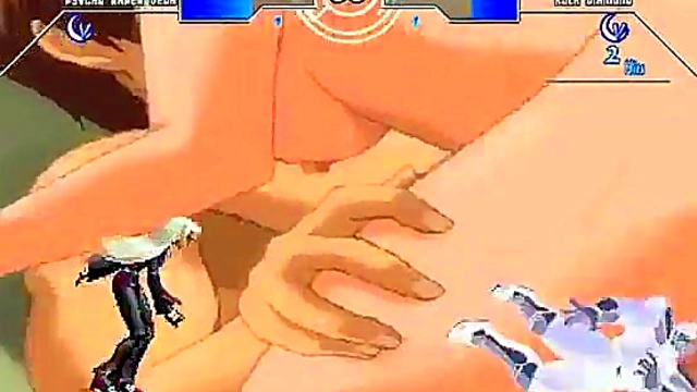 Horny Hentai Fighter Shows Off Her Skills With Mugen In Bed