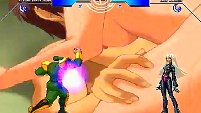 Horny Hentai Fighter Shows Off Her Skills With Mugen In Bed