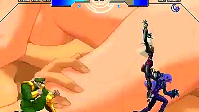 Horny Hentai Fighter Shows Off Her Skills With Mugen In Bed