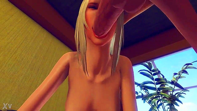 Hetero 3D Anime Couple Engages in Virtual Sex Fantasy Roles