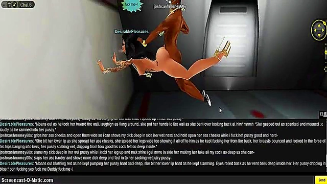 3D Hentai Porn Adventure – Space Ship DP Action With Game IMVU Characters