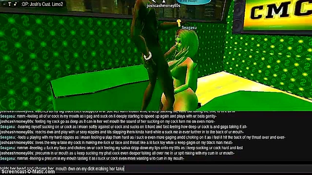 3D Anime Girl Gives Seductive Blowjob In Luxurious Sea Limousine