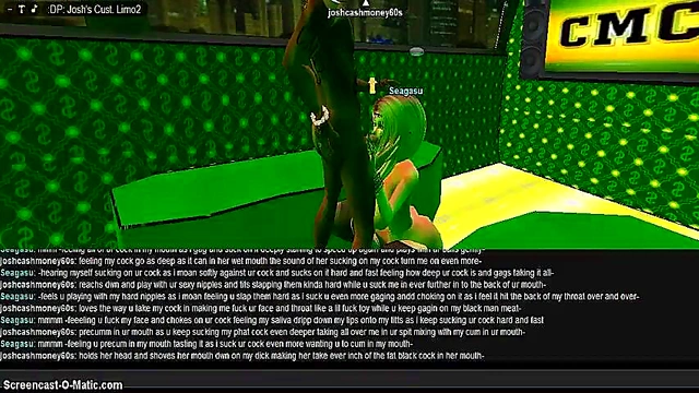 3D Anime Girl Gives Seductive Blowjob In Luxurious Sea Limousine