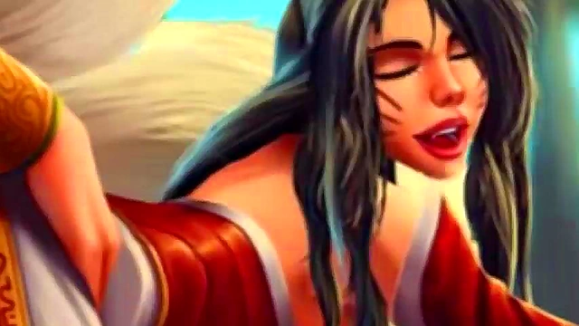 Ahri from League of Legends Takescock in Hentai Adventure