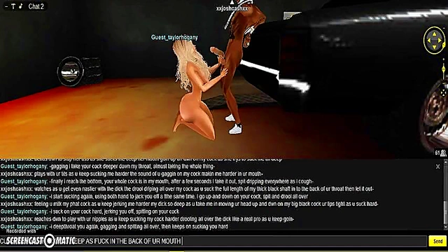 Taylor DMV Gives Seductive 3D Anime Blowjob With Game-Like Graphics