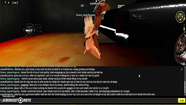 Taylor DMV Gives Seductive 3D Anime Blowjob With Game-Like Graphics