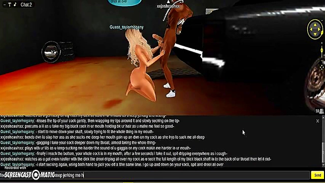 Taylor DMV Gives Seductive 3D Anime Blowjob With Game-Like Graphics