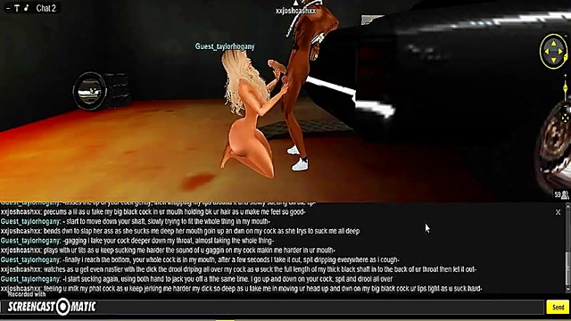 Taylor DMV Gives Seductive 3D Anime Blowjob With Game-Like Graphics