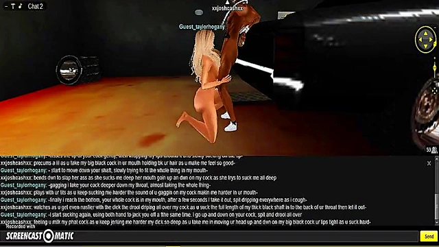 Taylor DMV Gives Seductive 3D Anime Blowjob With Game-Like Graphics