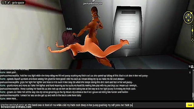 Kuhn Space Night – 3D Anime Couple Engages in Intense Galactic Sex Gameplay