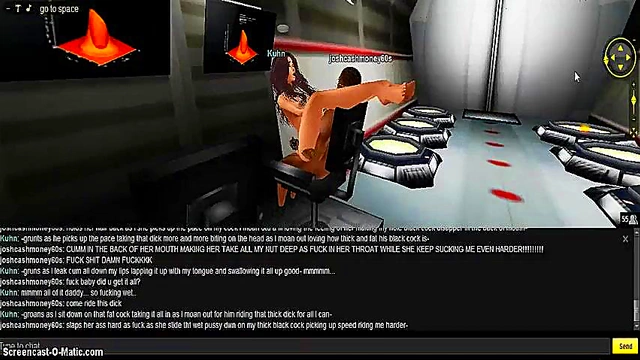 Kuhn Space Night – 3D Anime Couple Engages in Intense Galactic Sex Gameplay