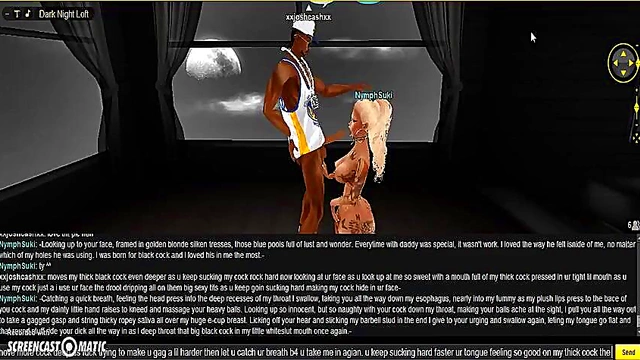 Nymph SuperHead Gives Intense 3D Anime Blowjob In IMVU Game Porn