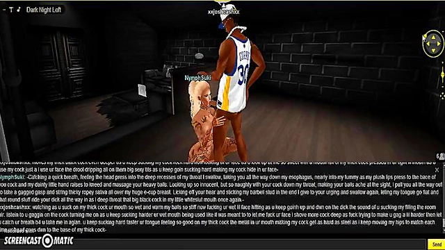 Nymph SuperHead Gives Intense 3D Anime Blowjob In IMVU Game Porn