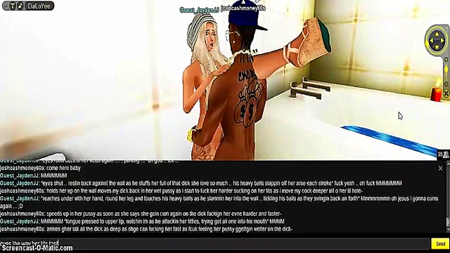 Purple Bedroom 3D Hentai Animates Intense Game IMVU Porn Session