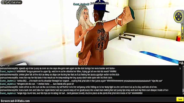 Purple Bedroom 3D Hentai Animates Intense Game IMVU Porn Session