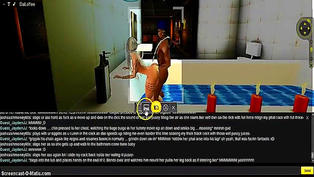 Purple Bedroom 3D Hentai Animates Intense Game IMVU Porn Session