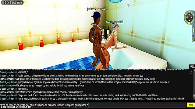 Purple Bedroom 3D Hentai Animates Intense Game IMVU Porn Session