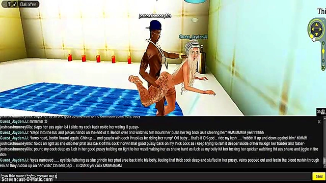 Purple Bedroom 3D Hentai Animates Intense Game IMVU Porn Session