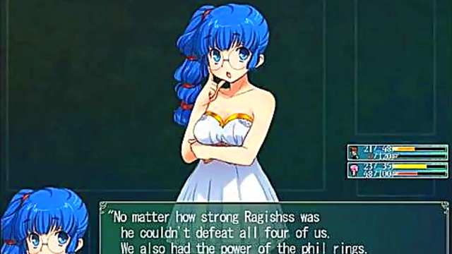 Big-Titted Anime Babe from Let's Play Rance Gets Fucked Hard & Cums