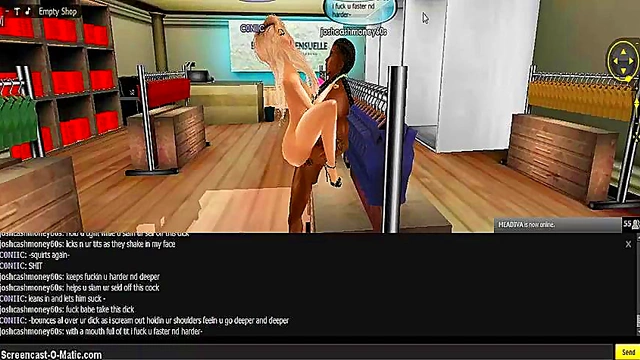 3D Anime Game Chick Gets Fucked Hard In IMVU Porn Scene