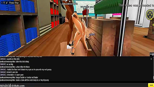3D Anime Game Chick Gets Fucked Hard In IMVU Porn Scene