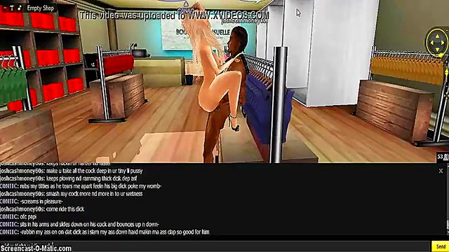 3D Anime Game Chick Gets Fucked Hard In IMVU Porn Scene