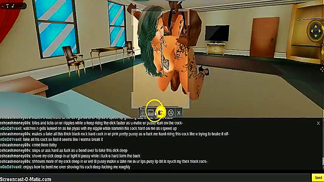 3D Porn Diva Gets Wild in Hotel Room With Game IMVU Animations