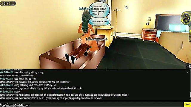 3D Porn Diva Gets Wild in Hotel Room With Game IMVU Animations