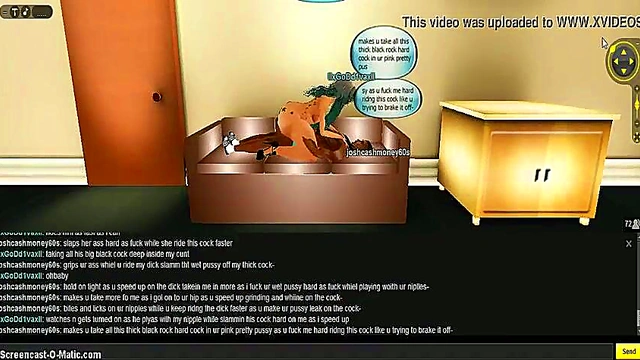 3D Porn Diva Gets Wild in Hotel Room With Game IMVU Animations