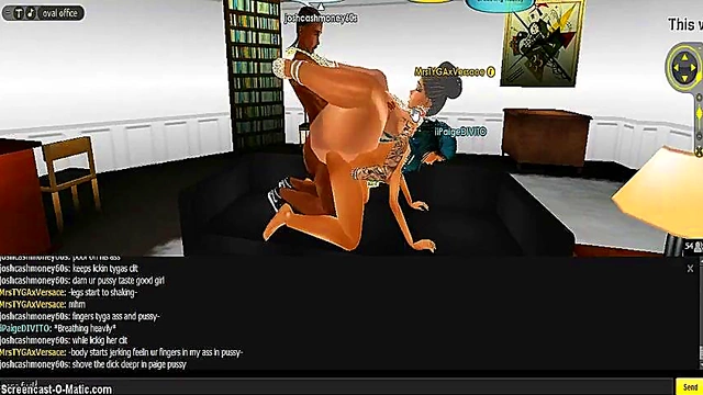 Paige's 3D Anime 3-Way Adventure With Game Characters IMVU Style