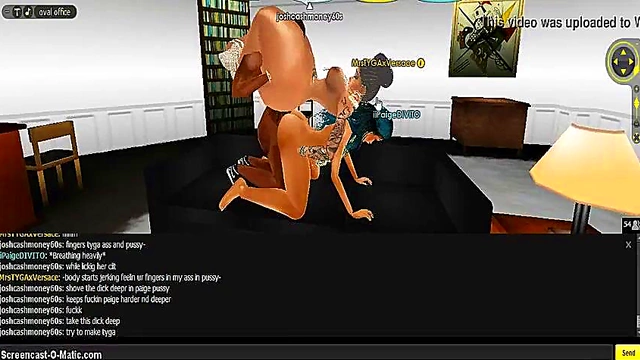 Paige's 3D Anime 3-Way Adventure With Game Characters IMVU Style