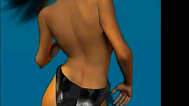 3D French Maid Teases Hard With Tight Panties & Big Tits Blowjob