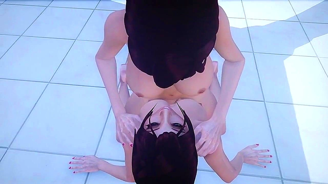 Horny Futa fucks Female Lover in Anime Love Story