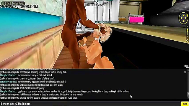 Tash Gives Intense 3D Hentai Blowjob With Game Cartoon Animation