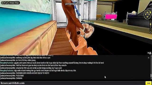 Tash Gives Intense 3D Hentai Blowjob With Game Cartoon Animation