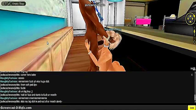 Tash Gives Intense 3D Hentai Blowjob With Game Cartoon Animation
