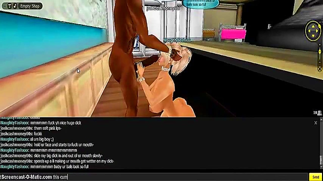 Tash Gives Intense 3D Hentai Blowjob With Game Cartoon Animation
