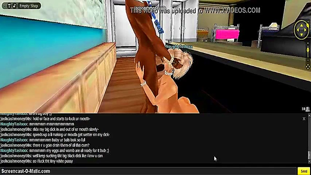 Tash Gives Intense 3D Hentai Blowjob With Game Cartoon Animation