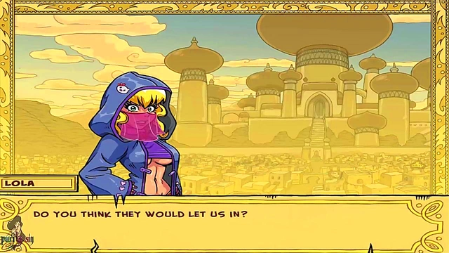 Hot Anime Princess Jasmine Trains Under Master's Dick In Sexy Blowjob Session