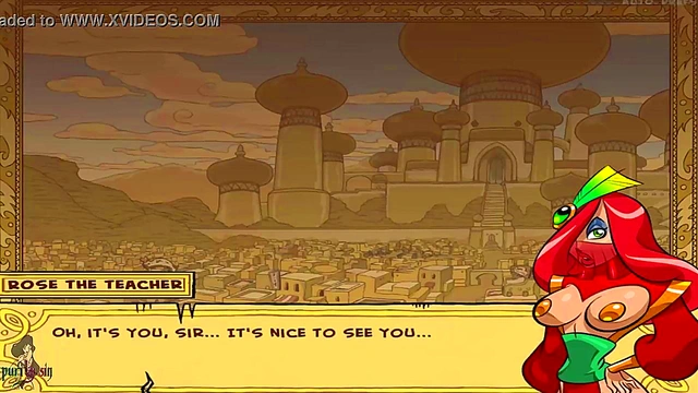 Hot Anime Princess Jasmine Trains Under Master's Dick In Sexy Blowjob Session