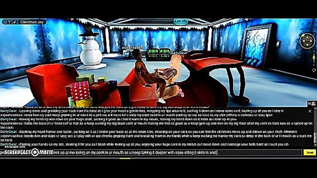 Darly X-Mas Head – 3D Anime Babe Seduces With Naughty Holiday Fun