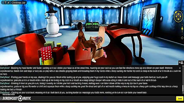 Darly X-Mas Head – 3D Anime Babe Seduces With Naughty Holiday Fun